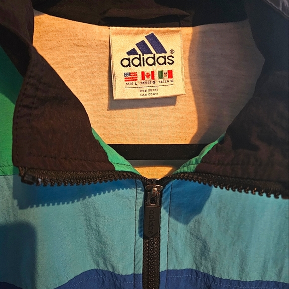 Vintage 90's Adidas Sporting Kansas City Wizards Football Jacket Rare Size L - Picture 2 of 3